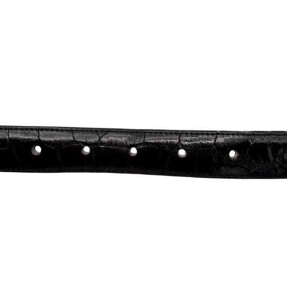 Loveless Genuine Alligator Black belt - size 32 - Picture 8 of 10